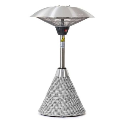 Table Top Patio Heater in White Wash
