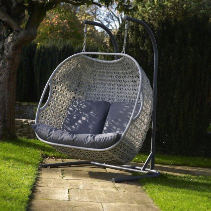 Goldcoast Cocoon Double Swing Seat in Grey