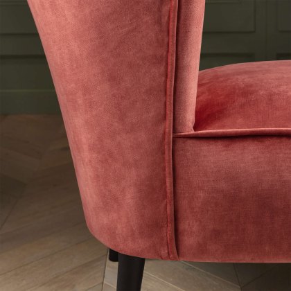 Wilby Accent Chair in Dove Coral Fabric