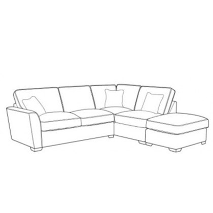 Fantasia RHF Corner Chaise  Sofa & End Stool