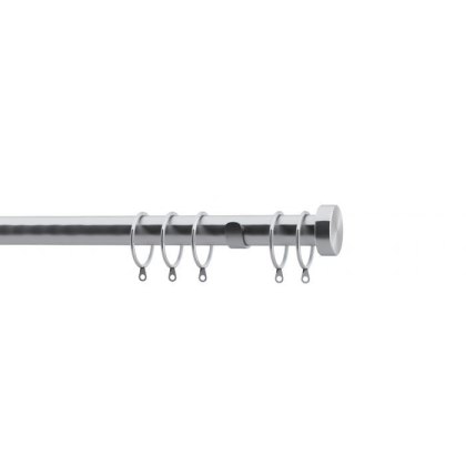 Stud End Cap Pole Satin Silver Stud End Cap Pole Satin Silver