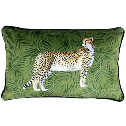 Cheetah Forest Green 30x50 Cushion