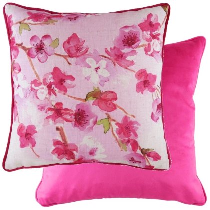 Blossoms Cushion Poly Filled Cherry 43x43