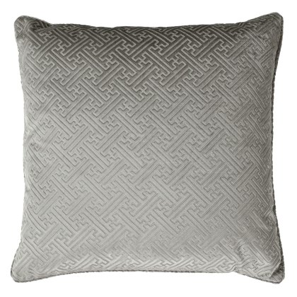 Florence Cushion Poly Filled Silver 55x55