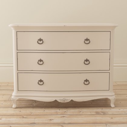 Willis & Gambier Ivory Bedroom 3 Drawer Low Chest