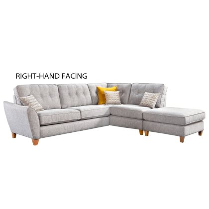 Ashton Large Corner Sofa with Chaise Footstool