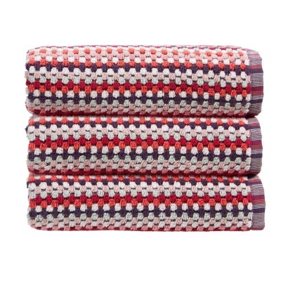Christy Carnaby Stripe Towel Berry Christy Carnaby Stripe Towel Berry