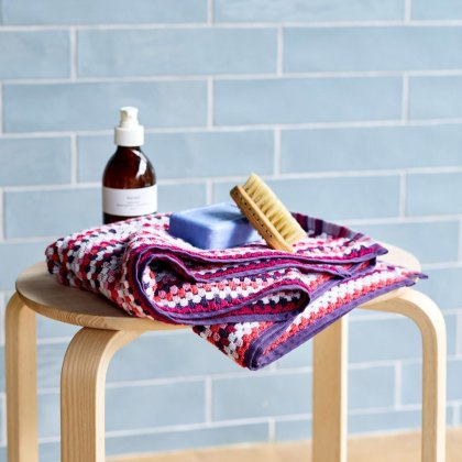 Christy Carnaby Stripe Towel Berry