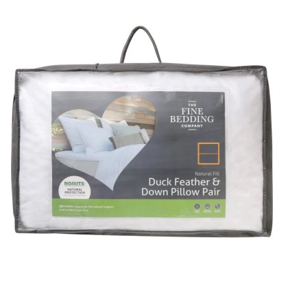 Duck Feather & Down Pillow Pair