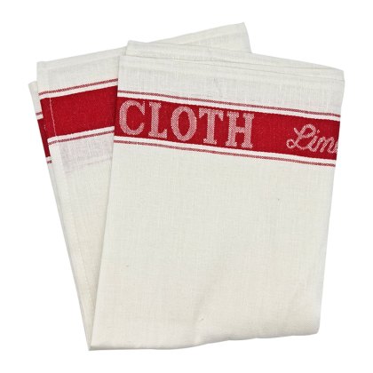 Linen Union Glass Cloth Red