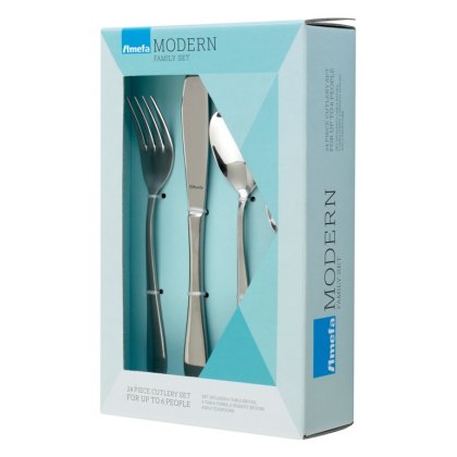 Amefa Sure Modern 24 Piece Cutlery Set