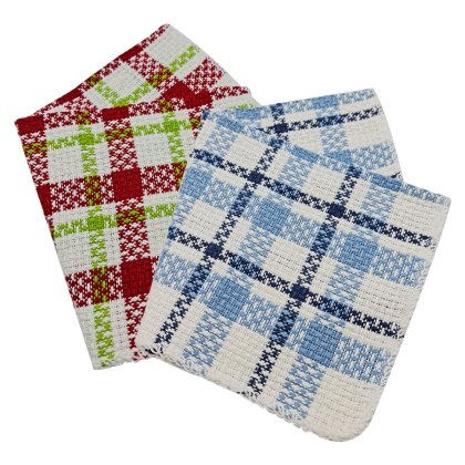 Dobby Check Dishcloth Assorted