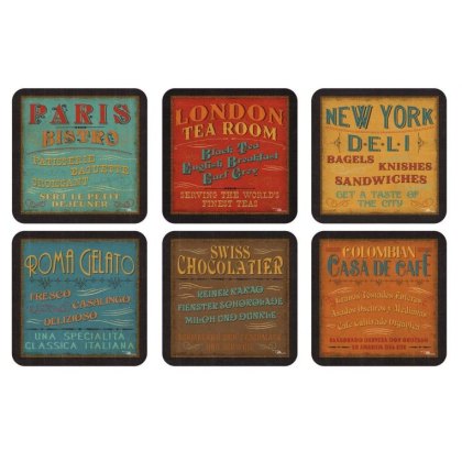 Pimpernel Lunchtime Coasters X 6