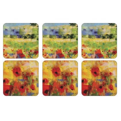 Pimpernel Impressionist Flowers Coasters
