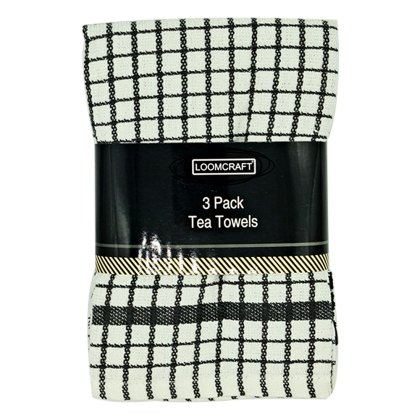 Boston Tea Towel Dark Grey 3 Pack Boston Tea Towel Dark Grey 3 Pack