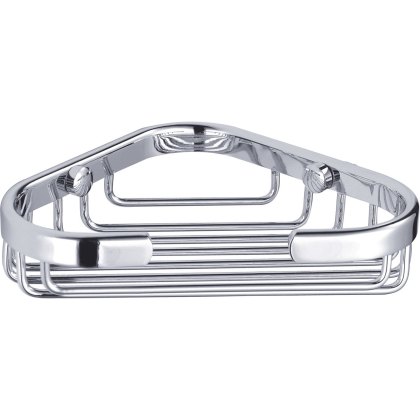 Clasico Stainless Steel Small Corner Basket
