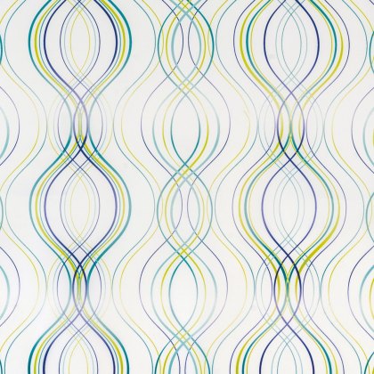 Fiesta Stripe Shower Curtain Green