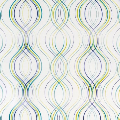 Fiesta Stripe Shower Curtain Green