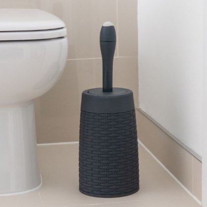 Rattan Toilet Brush Charcoal