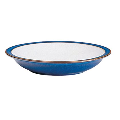 Denby Imperial Blue Shallow Rimmed Bowl