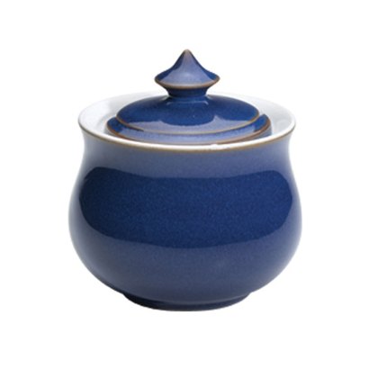 Denby Imperial Blue Covered Sugar Pot