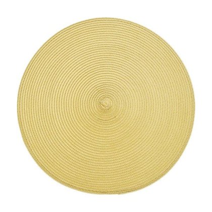 Walton & Co Circular Ribbed Placemat Saffron Walton & Co Circular Ribbed Placemat Saffron
