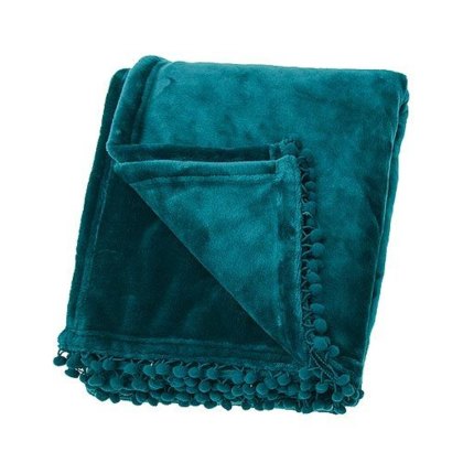 Cashmere Touch Throw Peacock
