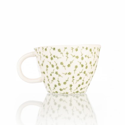 Siip Green Floral Mug 2