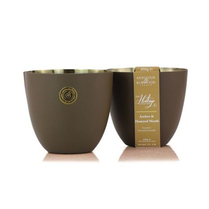 Amber & Honeyed Woods Luxury Scented Candle