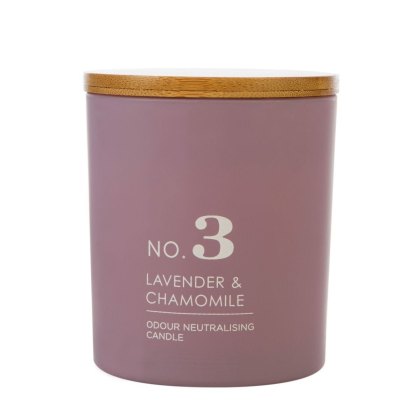 HomeScenter Matt Glass No.3 Candle Lavender & Chamomile