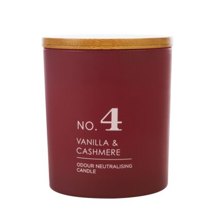 HomeScenter Matt Glass No.4 Candle Vanilla & Cashmere