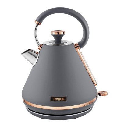 Tower Cavaletto Pyramid Kettle 1.7L Grey Tower Cavaletto Pyramid Kettle 1.7L Grey