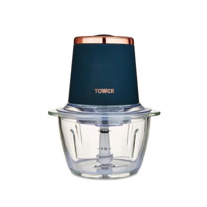 Tower Cavaletto 1L Glass Chopper Blue