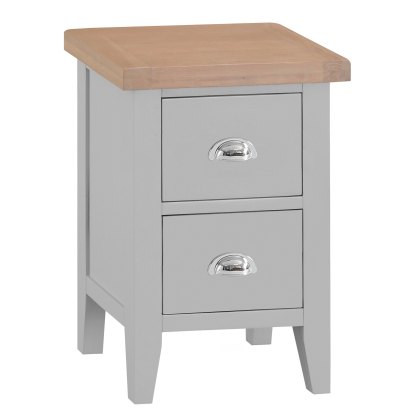 Tenby Grey Small Bedside Table