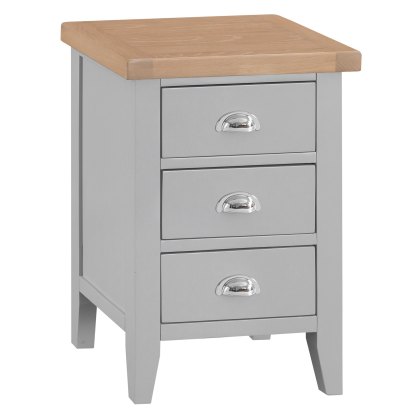 Tenby Grey Large Bedside Table