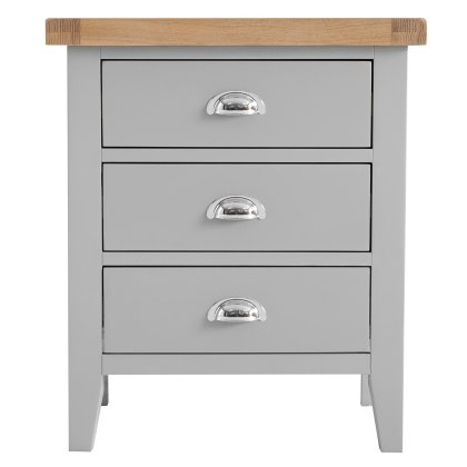 Tenby Grey Extra Large Bedside Table