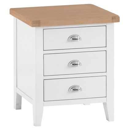Tenby Off White Extra Large Bedside Table