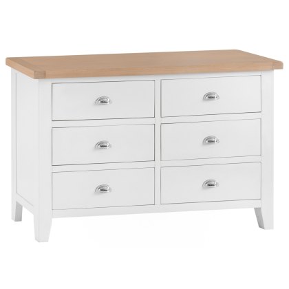 Tenby Off White 6 Drawer Chest