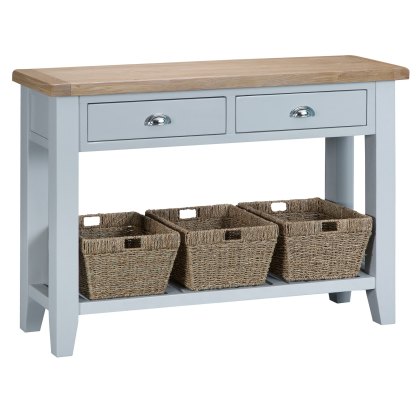 Tenby Large Console Table Grey