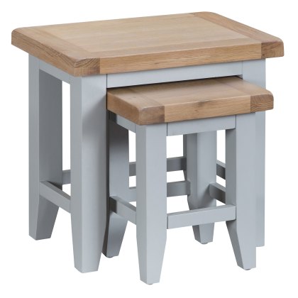 Tenby Nest of 2 Tables Grey