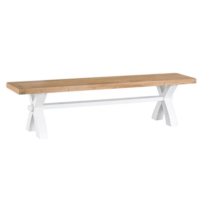 Tenby Small Cross Bench Off White