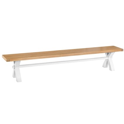 Tenby Large Cross Bench Off White
