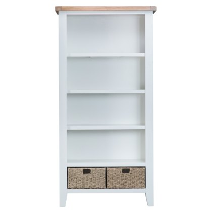 Tenby Large Bookcase Off White