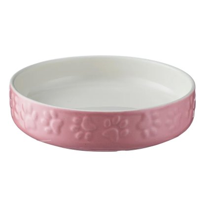pink cat saucer