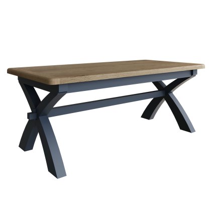 Heritage Blue 2.0m Cross Leg Dining Bench