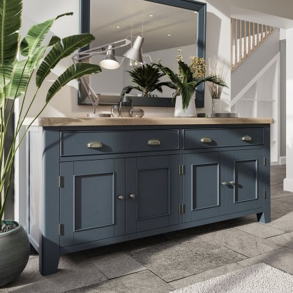 Heritage Blue 4 Door Sideboard