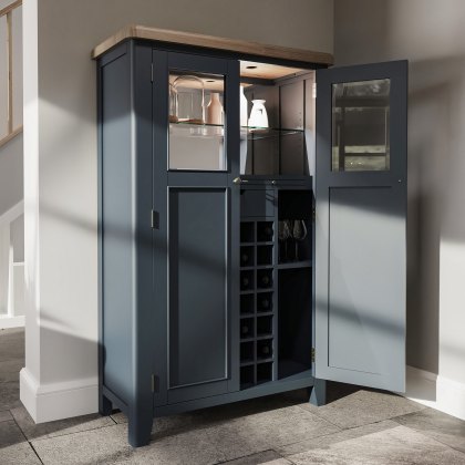 Heritage Blue Drinks Cabinet