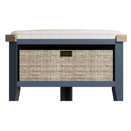 Heritage Blue Corner Hall Bench