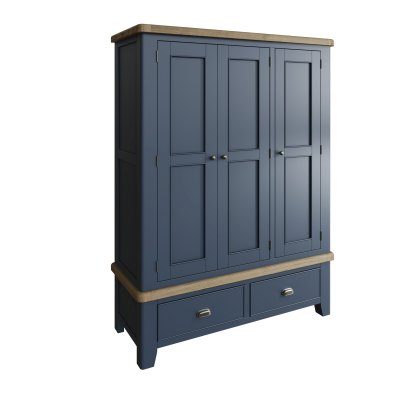 Heritage Blue 3 Door Wardrobe