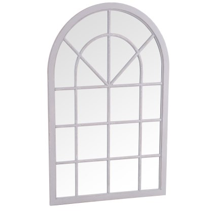 Small Arched Window Grey